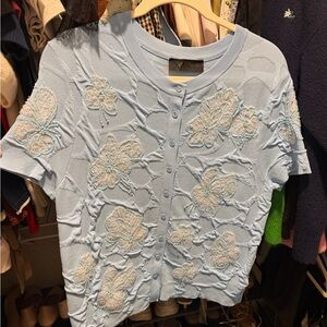 Zara beaded floral cardigan